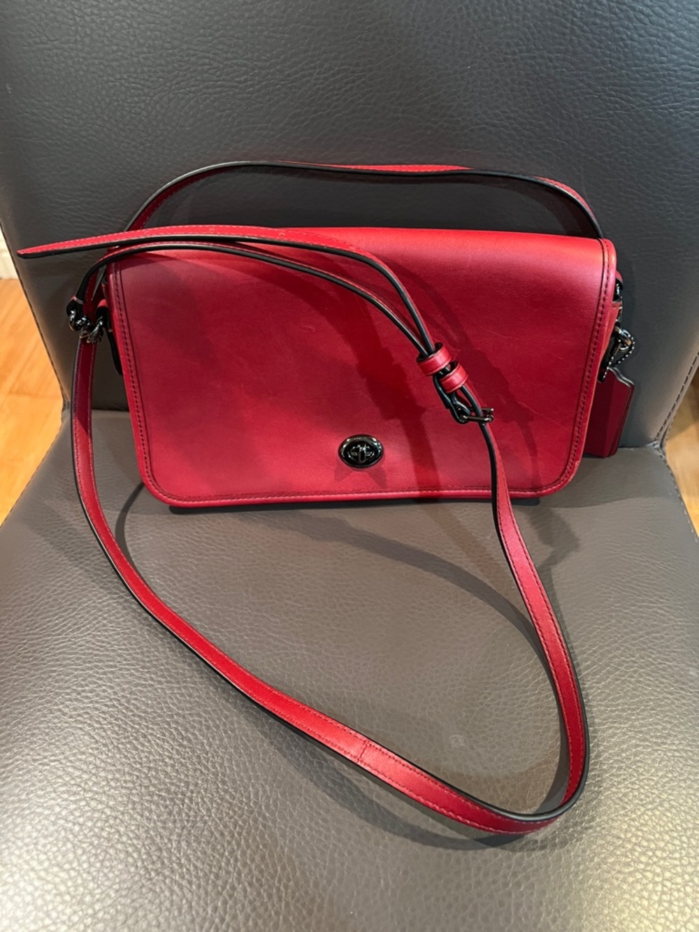 Authentic Coach Re-issue Red dinky crossbody
